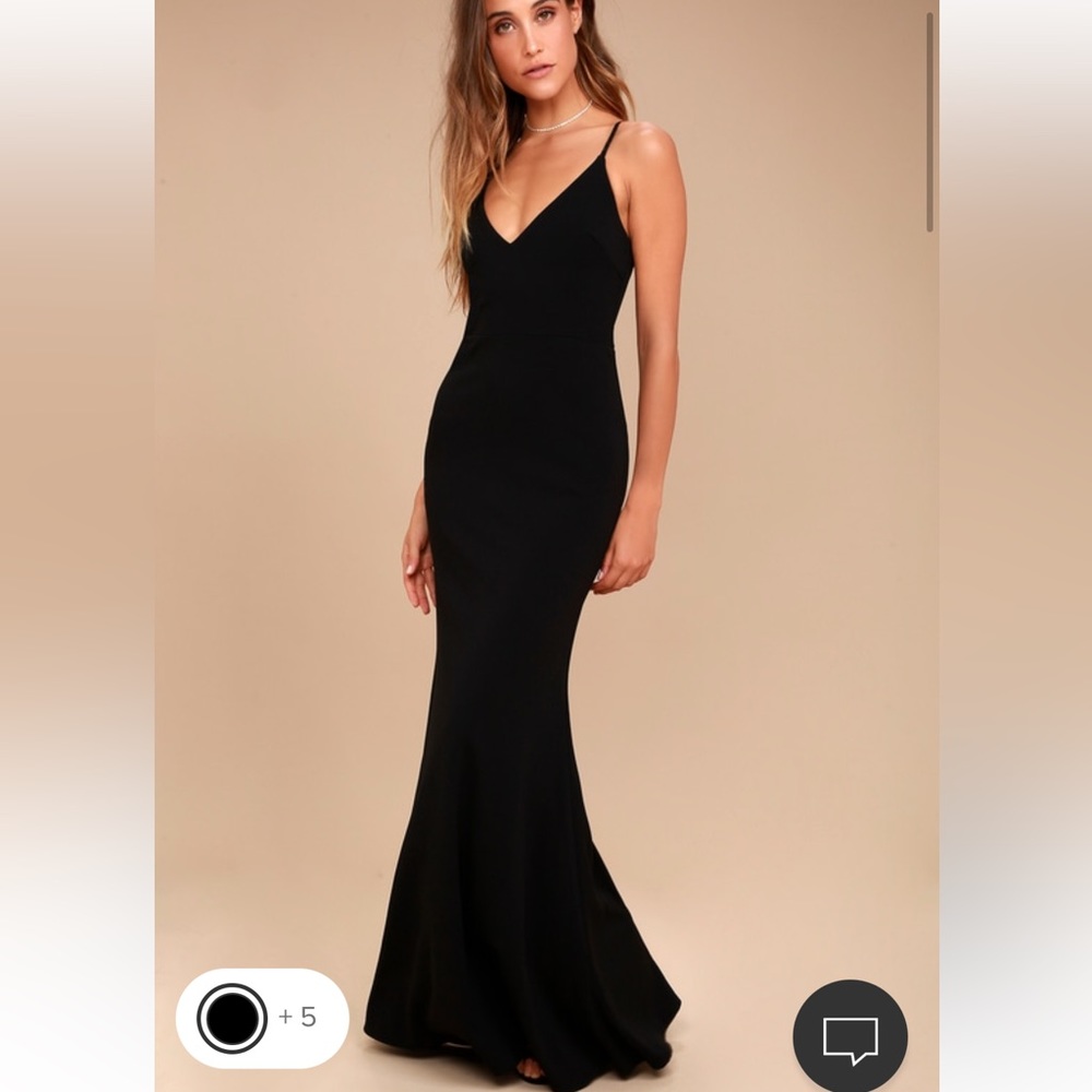 Black maxi dress